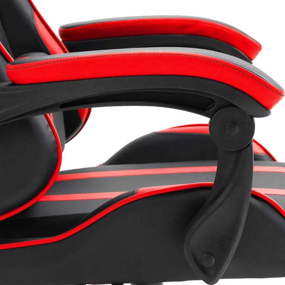 Καρέκλα Gaming VidaXL από Τεχνητό Δέρμα - Μαύρη/Κόκκινη image 6