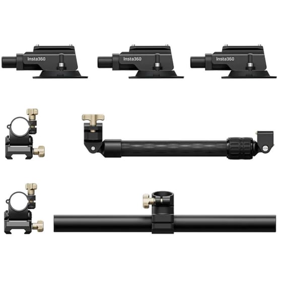 Βάση Στήριξης Αυτοκινήτου Insta360 Triple Suction Cup - Μαύρο image 1