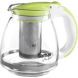 Γυάλινη Τσαγιέρα LAMART LT7028 με Φίλτρο 1.5 Lt Πράσινο