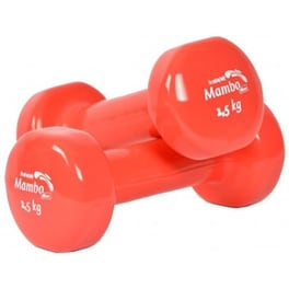 Βαράκι Εξάγωνο 1.5kg Mambo Max AC-3293 1 τμχ Βινυλίου από Μέταλλο - Κόκκινο