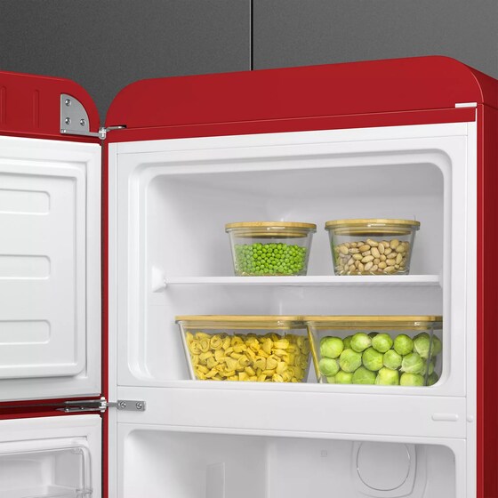 SMEG FAB30LRD6 294 Lt Κόκκινο Δίπορτο Ψυγείο image 4