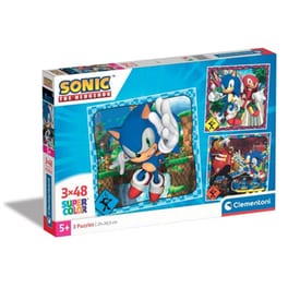 Παιδικό Παζλ Clementoni Super Color Sonic The Hedgehog (3x48 Κομμάτια)