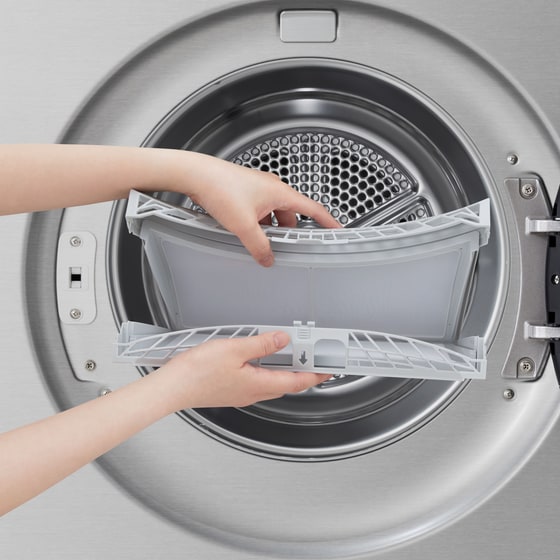 LG RHX7009TSB 9 kg με Αντλία Θερμότητας Ασημί Στεγνωτήριο Ρούχων image 16