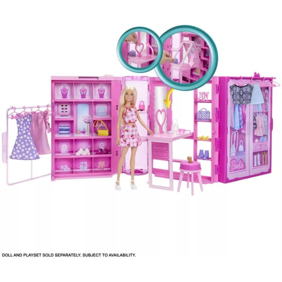 Κουκλόσπιτο Ντουλάπα Mattel Barbie Δωμάτιο Μόδας image 1