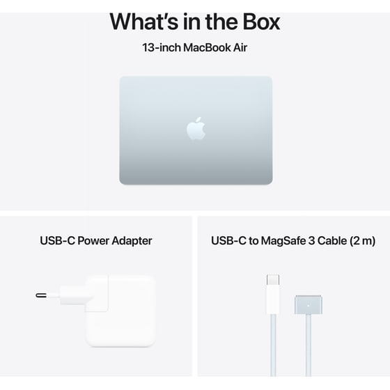 Apple MacBook Air with M4 Chip 13.6"QHD (Apple M4/16GB/512GB SSD/MacOS) Sky Blue image 9