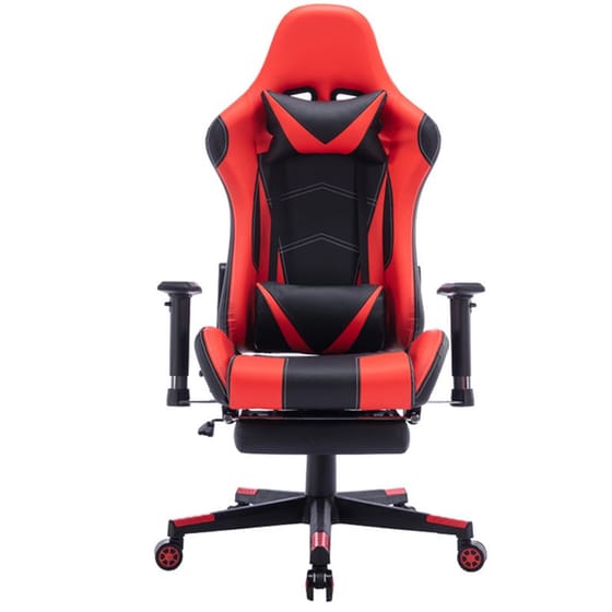 Καρέκλα Γραφείου Gaming Zeldo Pakoworld Pu Μαύρο-κόκκινο 66x56x135εκ – 232-000011 image 1