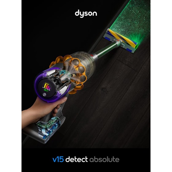 DYSON V15 Detect Absolute 25.2 V 0.77 L Iron/Nickel Σκούπα Stick image 7