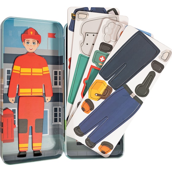 HappiHobbi Magnet Tins City Heroes/ Fashion Girl/ Mermaid Princess Εκπαιδευτικοί Χάρτινοι Μαγνήτες 1 Τμχ - Τυχαία Επιλογή Σχεδίου image 1