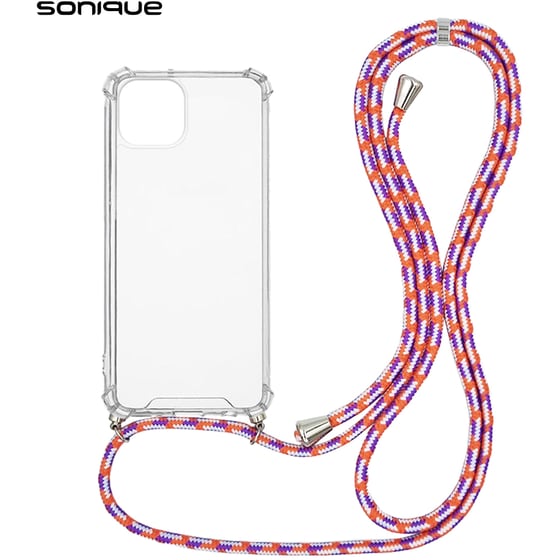 Θήκη Apple iPhone 14 - Sonique Armor Clear - Rainbow Κοραλλί image 0