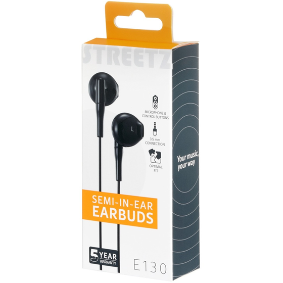 Ακουστικά Handsfree Streetz E130 Jack 3.5mm - Black image 4