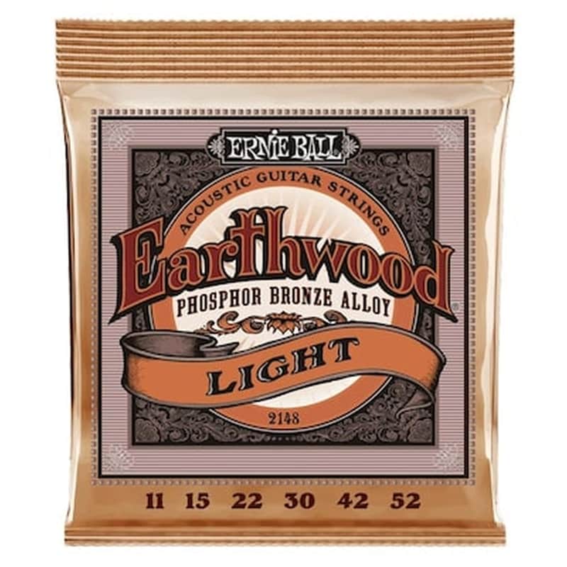 ERNIE BALL Σετ 6 Χορδές Ακουστικής Κιθάρας Ernie Ball Earthwood Phosphor Bronze 011-052