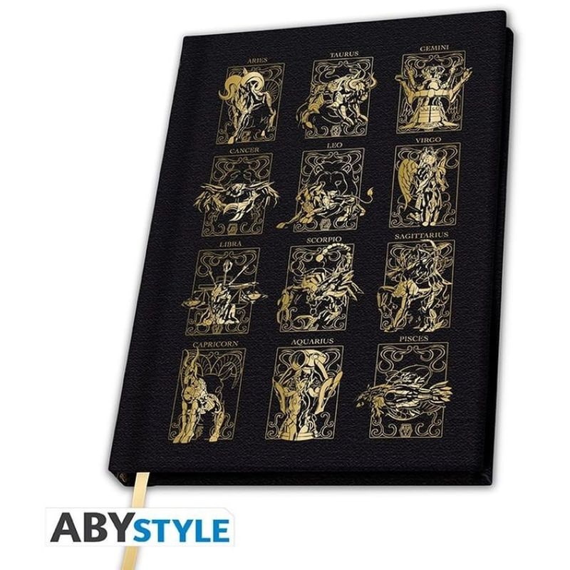 ABYSTYLE Σημειωματάριο Abystyle Α5 Ριγέ Saint Seiya - Golden Armors A5