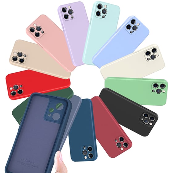Θήκη Σιλικόνης Apple iPhone 14 - My Colors - Μπορντό image 1