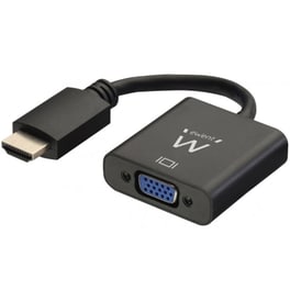 Αντάπτορας Ewent Converter HDMI to VGA  0.15M & Audio 3.5 mm - Μαύρο