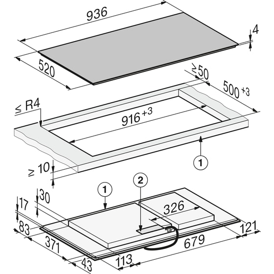 MIELE KM8595 FL 93.6 cm Μαύρο Εστία Επαγωγική Αυτόνομη image 5