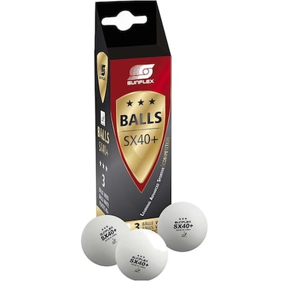 Μπαλακια Ping Pong Sunflex*** 40+ 3pcs 97253 image 0