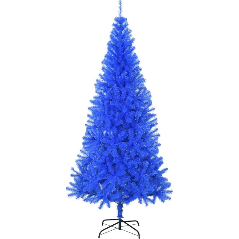 VidaXL Χριστουγεννιάτικο Δέντρο 1.80m Τεχνητό από PVC με Βάση - Μπλε