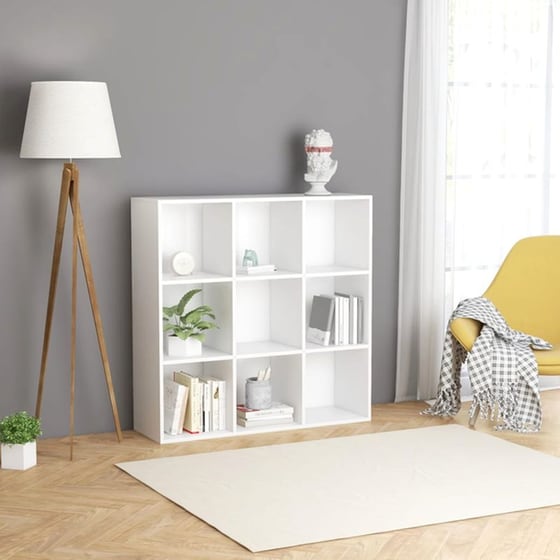 Βιβλιοθήκη VidaXL από Μοριοσανίδα 98x29x97.5 cm - Λευκό image 2