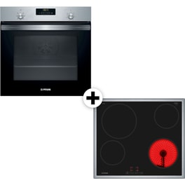 PITSOS PH20M41X2 & CRE645S06 71 Lt Inox Eντοιχιζόμενο Σετ Φούρνος και Εστία