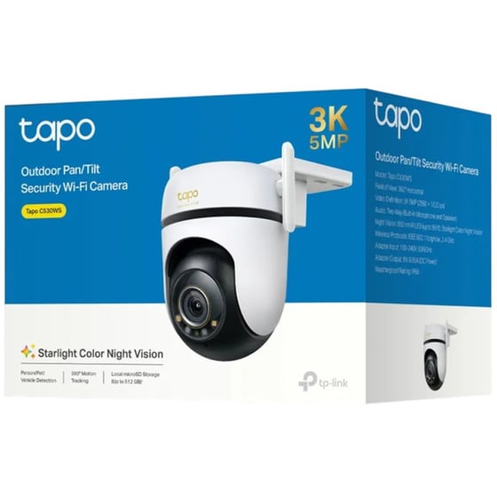 Ασύρματη IP Camera TP-LINK Tapo C530WS 3K Επιτραπέζια με WiFi & Starlight Color Night Vision image 3