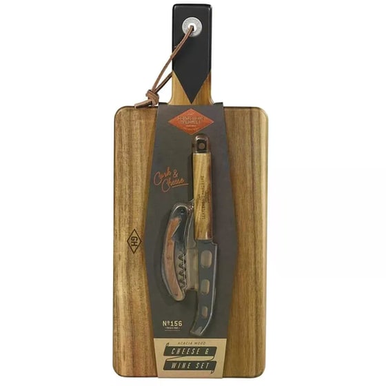 Σετ&nbsp;Κρασιού-Τυριού&nbsp;Gentlemen's Hardware με&nbsp;Μαχαίρι & Ανοιχτήρι image 0