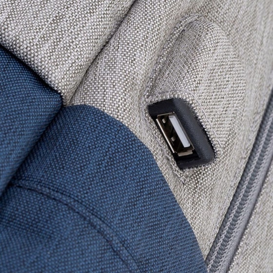 Τσάντα Backpack Rivacase Prater 17.3" Grey/Dark Blue image 5