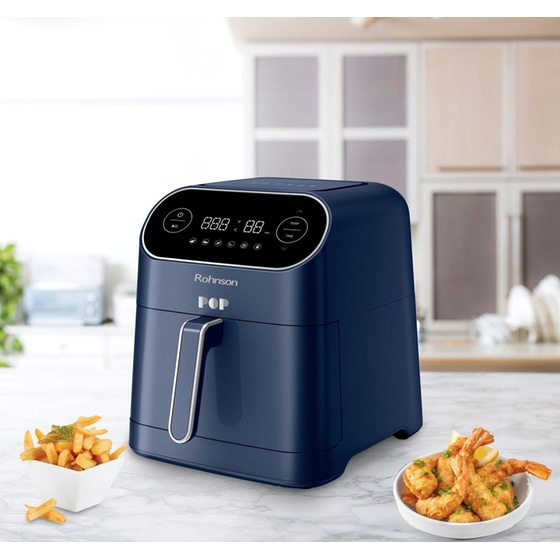 ROHNSON R-2859B Pop με Αποσπώμενο Κάδο 1800 W 7 L Μπλε Φριτέζα Αέρος image 6