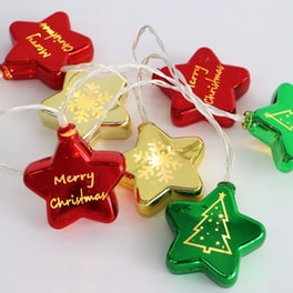 Χριστουγεννιάτικη Γιρλάντα Aca Decor 10 LED Xmas Stars