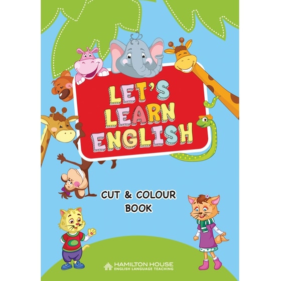 Lets Learn English Cut & Colour Book image 0