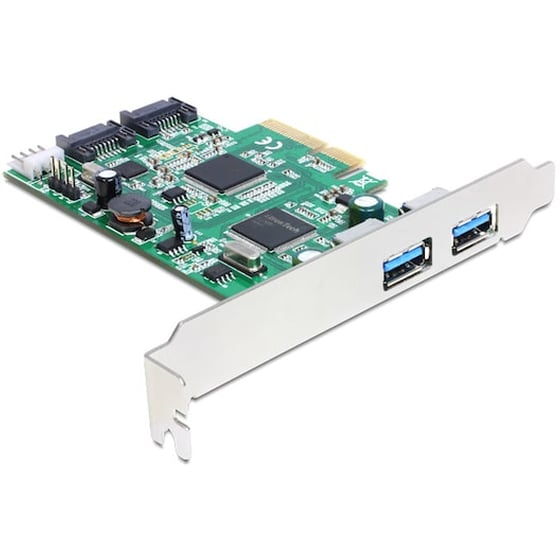 Controller Pcie Delock 2x Usb3.0 Ext + 2x Sata 3 Int image 0