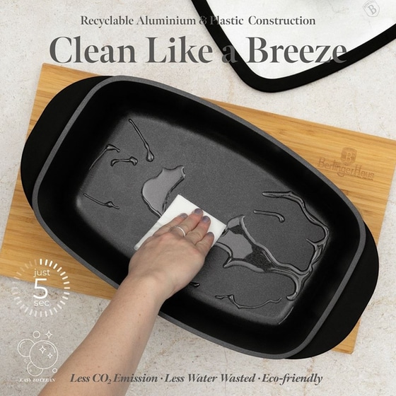 BERLINGER HAUS BH-8779 Μαντεμένια Γάστρα 32 cm 6 L Μαύρο image 6