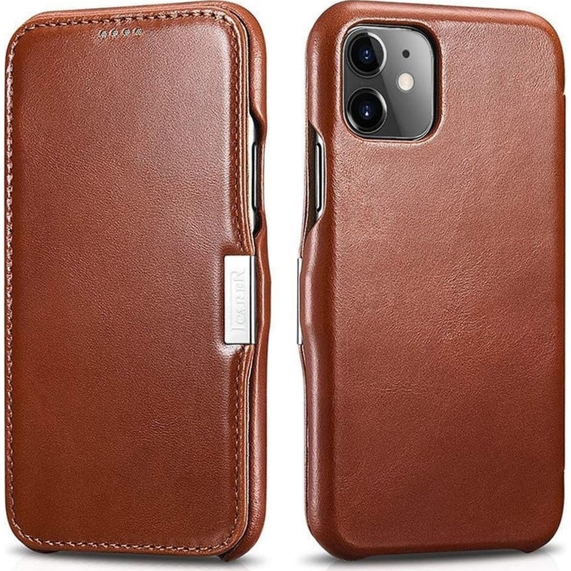 ICARER Θήκη Apple iPhone 11 - Icarer Side-open Vintage Series - Brown