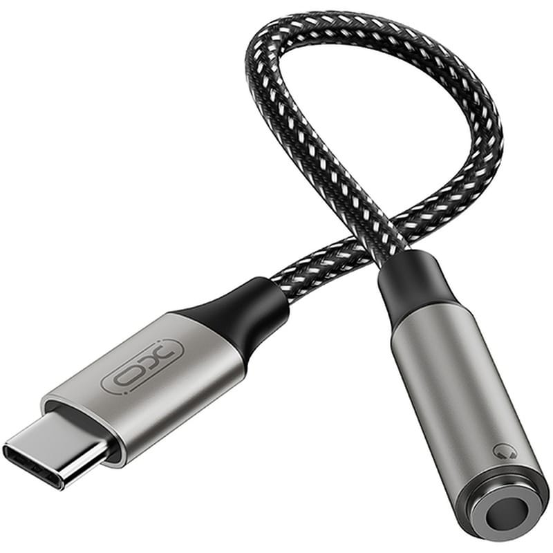 Αντάπτορας XO NB257C USB-C Male σε 3.5mm Female - Γκρι