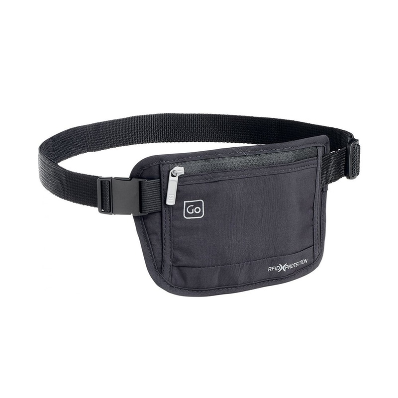 GO TRAVEL Τσαντάκι Μέσης Go Travel Money Belt Μαύρο