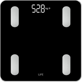 Ζυγαριά Σώματος Life Workοut Wi-Fi 221-0415 - Μαύρο