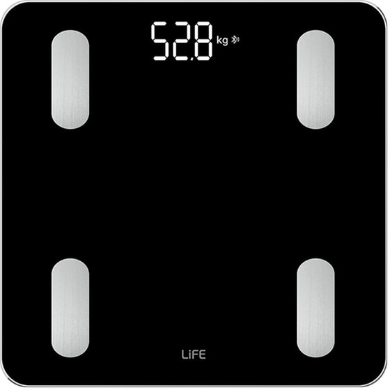 Ζυγαριά Σώματος Life Workοut Wi-Fi 221-0415 - Μαύρο image 0