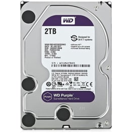 Σκληρός Δίσκος HDD WD 3.5'' Purple Surveillance 2TB, 256MB, 5400 RPM, SATA III