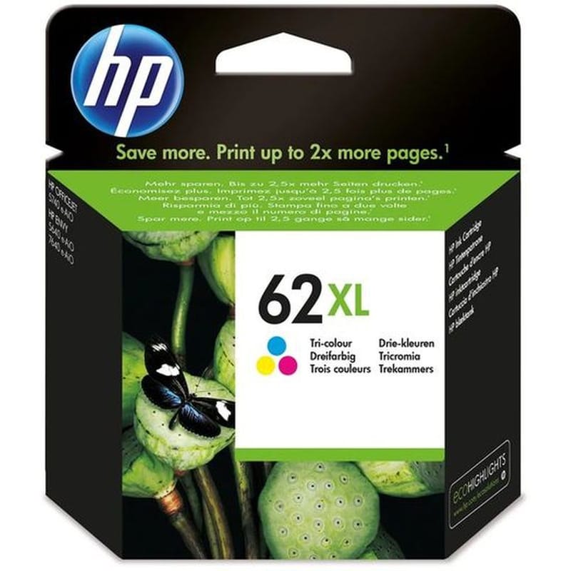HP 62XL Πολλαπλό Μελάνι Εκτυπωτή C2P07AE