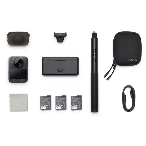 Action Camera DJI Osmo 360 Adventure  Combo - Μαύρο image 11