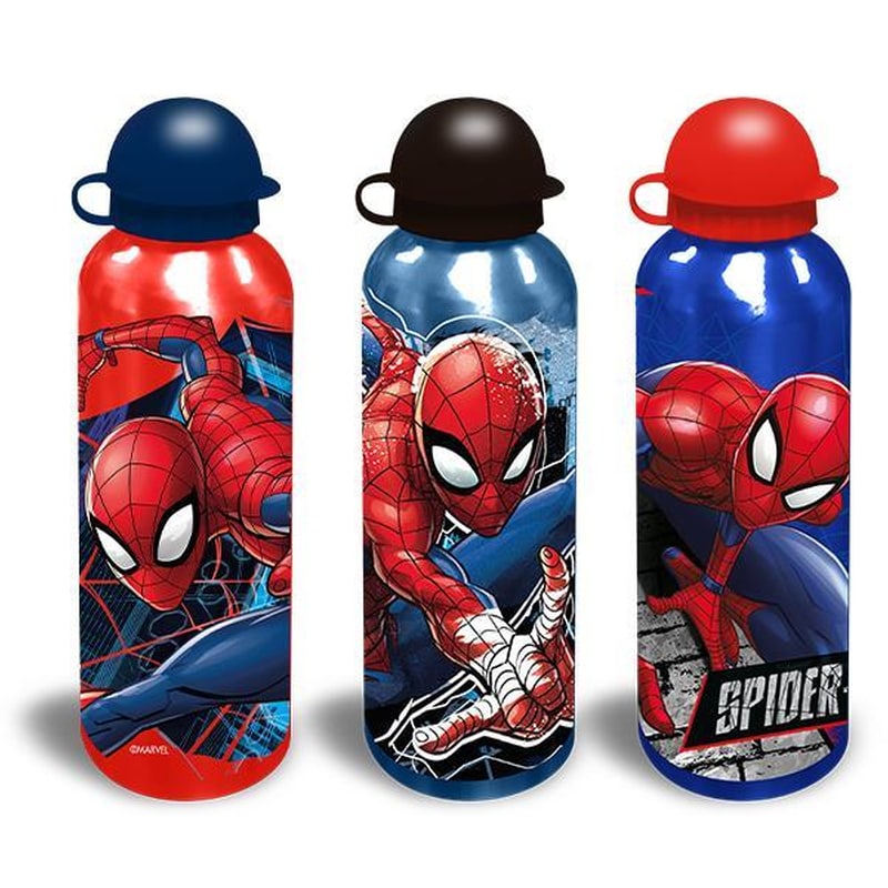 EUROSWAN Παγούρι Αλουμινίου Spiderman 500ml Κοκτέηλ