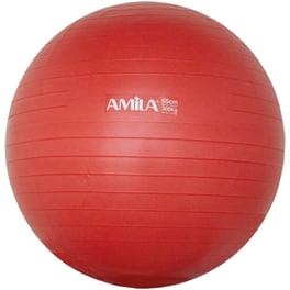 Μπάλα Γυμναστικής Amila Κατάλληλη για Pilates 1.35 kg 65 cm από PVC - Κόκκινο