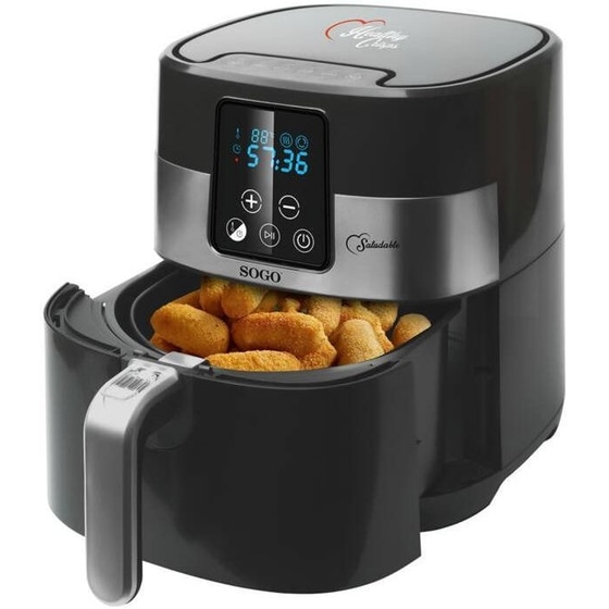 SOGO FRE-SS-10485 με Αποσπώμενο Κάδο 1300 W 3.5 L Μαύρο Φριτέζα Αέρος image 3