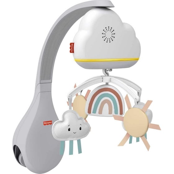 Fisher Price Περιστρεφόμενο Μόμπιλε Κούνιας με Ουράνιο Τόξο,Μουσική & Αισθητήρα Ανίχνευσης Κλάματος image 2