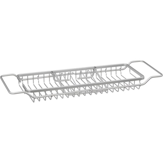 Ράφι Μπάνιου Spitishop Αλουμίνιο 90x21.5x6.5cm - Ασημί image 1
