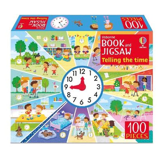 Usborne Book and Jigsaw Telling the Time image 0