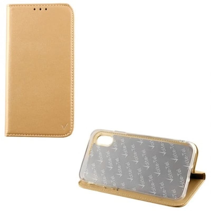 Θήκη Samsung GalaxY J4+ - Volte-Tel Pocket Magnet Book - Gold