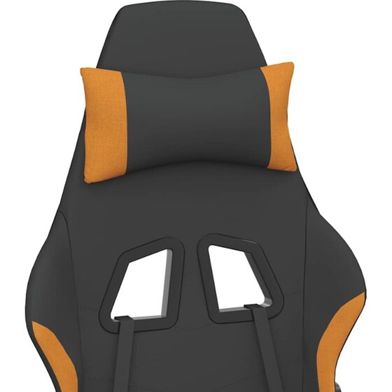 Καρέκλα Gaming VIDAXL 345505 με Υποπόδιο - Μαύρο image 6