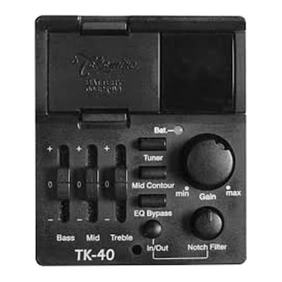Takamine Tk-40d Προενισχυτής Κιθάρας image 0