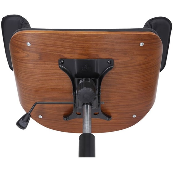 Καρέκλα Γραφείου Διευθυντή Hermanos Pakoworld Μαύρο Pu – Ξύλο Καρυδί – 106-000020 image 4