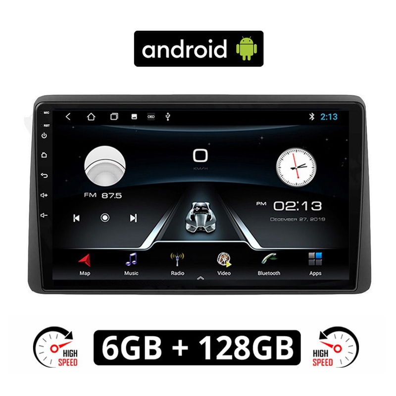 Ηχοσύστημα ΟΕΜ με Οθόνη Αφής 9 Android, GPS, Wi-Fi, Bluetooth - 6GB/128GB για TOYOTA YARIS (μετά το 2020) - Μαύρο